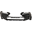 3-Piece Kit Front Primed Bumper Cover, For Models With F Sport Package, CAPA Certified, Includes (1) Bumper Cover and (2) Fog Light