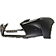 3-Piece Kit Front Primed Bumper Cover, For Models With F Sport Package, CAPA Certified, Includes (1) Bumper Cover and (2) Fog Light