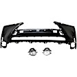 2-Piece Kit Front Primed Bumper Cover CAPA Certified, Includes (1) Bumper Cover and (1) Fog Light