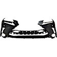 2-Piece Kit Front Primed Bumper Cover, Includes (1) Bumper Cover and (1) Fog Light