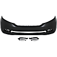 2014 Honda Odyssey - 3-Piece Kit Front Primed Bumper Cover, CAPA Certified Includes (1) Bumper Cover and (2) Fog Light