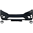 3-Piece Kit Front Primed Bumper Cover, CAPA Certified, Includes (1) Bumper Cover and (2) Fog Light