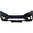 3-Piece Kit Front Primed Bumper Cover, CAPA Certified, Includes (1) Bumper Cover and (2) Fog Light