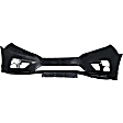 3-Piece Kit Front Primed Bumper Cover, CAPA Certified, Includes (1) Bumper Cover and (2) Fog Light