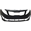 2012 Kia Optima - 3-Piece Kit Front Primed Bumper Cover, USA Built Vehicle, CAPA Certified  Includes (1) Bumper Cover and (2) Fog Light