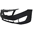 2012 Kia Optima - 3-Piece Kit Front Primed Bumper Cover, USA Built Vehicle, CAPA Certified  Includes (1) Bumper Cover and (2) Fog Light