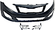 3-Piece Kit Front Primed Bumper Cover, USA Built Vehicle, Except Hybrid, Includes (1) Bumper Cover and (2) Fog Light