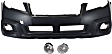 3-Piece Kit Front Upper - Primed, Lower - Textured Bumper Cover, Includes (1) Bumper Cover and (2) Fog Light