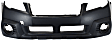 3-Piece Kit Front Upper - Primed, Lower - Textured Bumper Cover, Includes (1) Bumper Cover and (2) Fog Light