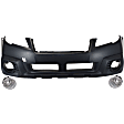 3-Piece Kit Front Upper - Primed, Lower - Textured Bumper Cover, CAPA Certified, Includes (1) Bumper Cover and (2) Fog Light
