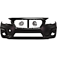 3-Piece Kit Front Primed Bumper Cover, Includes (1) Bumper Cover and (2) Fog Light