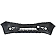 3-Piece Kit Front Upper - Primed, Lower - Textured Bumper Cover, Includes (1) Bumper Cover and (2) Fog Light