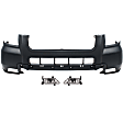 3-Piece Kit, Front Primed Bumper Cover, CAPA Certified, Includes (1) Bumper Cover and (2) Fog Light