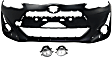 2-Piece Kit Front Primed Bumper Cover, Includes (1) Bumper Cover and (1) Fog Light