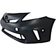 3-Piece Kit Front Primed Bumper Cover, For Models With LED Headlights and Pre-Collision System, CAPA Certified, Includes (1) Bumper Cover and (2) Fog Light