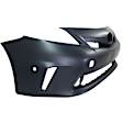 3-Piece Kit Front Primed Bumper Cover, For Models With LED Headlights and Pre-Collision System, CAPA Certified, Includes (1) Bumper Cover and (2) Fog Light