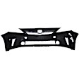 3-Piece Kit Front Primed Bumper Cover, For Models With LED Headlights and Pre-Collision System, CAPA Certified, Includes (1) Bumper Cover and (2) Fog Light
