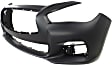 3-Piece Kit Front Primed Bumper Cover, Includes (1) Bumper Cover and (2) Fog Light