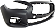 3-Piece Kit Front Primed Bumper Cover, Includes (1) Bumper Cover and (2) Fog Light
