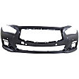 3-Piece Kit Front Primed Bumper Cover, Includes (1) Bumper Cover and (2) Fog Light