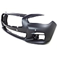 3-Piece Kit Front Primed Bumper Cover, Includes (1) Bumper Cover and (2) Fog Light