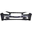 3-Piece Kit Front Primed Bumper Cover, Includes (1) Bumper Cover and (2) Fog Light