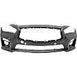 3-Piece Kit Front Primed Bumper Cover, CAPA Certified, Includes (1) Bumper Cover and (2) Fog Light