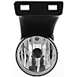 2001 Dodge Ram 1500 Laramie - 3-Piece Kit Front, Lower Unprimed Bumper Cover, For Models Without Sport Package,  Includes (1) Bumper Cover and (2) Fog Light