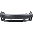 3-Piece Kit Front Primed Bumper Cover, CAPA Certified, Includes (1) Bumper Cover and (2) Fog Light