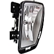 2014 Ram 1500 Tradesman - 3-Piece Kit Front Primed Bumper Cover, For Models With One Piece Bumper Type (Ram Logo on Grille),  Includes (1) Bumper Cover and (2) Fog Light