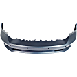2014 Ram 1500 Tradesman - 3-Piece Kit Front Primed Bumper Cover, For Models With One Piece Bumper Type (Ram Logo on Grille),  Includes (1) Bumper Cover and (2) Fog Light