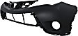 3-Piece Kit Front, Upper Primed Bumper Cover, North America Built Vehicle, CAPA Certified, Includes (1) Bumper Cover and (2) Fog Light