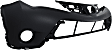 3-Piece Kit Front, Upper Primed Bumper Cover, North America Built Vehicle, CAPA Certified, Includes (1) Bumper Cover and (2) Fog Light
