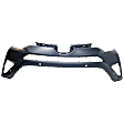 2016 Toyota RAV4 - 3-Piece Kit Front Primed Bumper Cover, Japan or North America Built Vehicle, Includes (1) Bumper Cover and (2) Fog Light