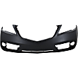 2013 Acura RDX - 3-Piece Kit Front Primed Bumper Cover, Includes (1) Bumper Cover and (2) Fog Light