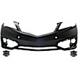 3-Piece Kit Front Primed Bumper Cover, Includes (1) Bumper Cover and (2) Fog Light