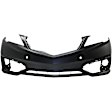 3-Piece Kit Front Primed Bumper Cover, Includes (1) Bumper Cover and (2) Fog Light