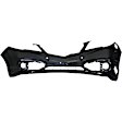 3-Piece Kit Front Primed Bumper Cover, Includes (1) Bumper Cover and (2) Fog Light