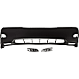 3-Piece Kit Front Primed Bumper Cover, Includes (1) Bumper Cover and (2) Fog Light