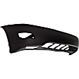 3-Piece Kit Front Primed Bumper Cover, Includes (1) Bumper Cover and (2) Fog Light