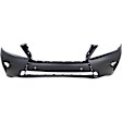 3-Piece Kit Front Primed Bumper Cover, Includes (1) Bumper Cover and (2) Fog Light