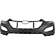 3-Piece Kit Front, Upper Primed Bumper Cover, Includes (1) Bumper Cover and (2) Fog Light