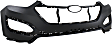 3-Piece Kit Front, Upper Primed Bumper Cover, CAPA Certified, Includes (1) Bumper Cover and (2) Fog Light