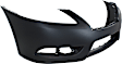 3-Piece Kit Front Primed Bumper Cover, For Models With Standard Type Bumper, CAPA Certified, Includes (1) Bumper Cover and (2) Fog Light