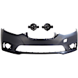 3-Piece Kit Front Primed Bumper Cover, Includes (1) Bumper Cover and (2) Fog Light