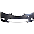 3-Piece Kit Front Primed Bumper Cover, Includes (1) Bumper Cover and (2) Fog Light