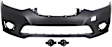 3-Piece Kit Front Primed Bumper Cover, CAPA Certified, Includes (1) Bumper Cover and (2) Fog Light