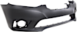 3-Piece Kit Front Primed Bumper Cover, CAPA Certified, Includes (1) Bumper Cover and (2) Fog Light