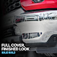 3-Piece Kit Front Primed Bumper Cover, CAPA Certified, Includes (1) Bumper Cover and (2) Fog Light