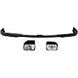 3-Piece Kit Front, Upper Primed Bumper Cover, Includes (1) Bumper Cover and (2) Fog Light